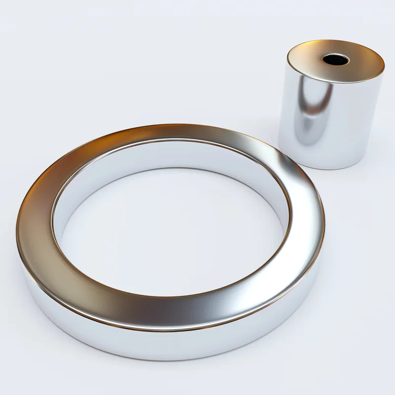 Illustration eines flachen Rings und eines hohlen Zylinders